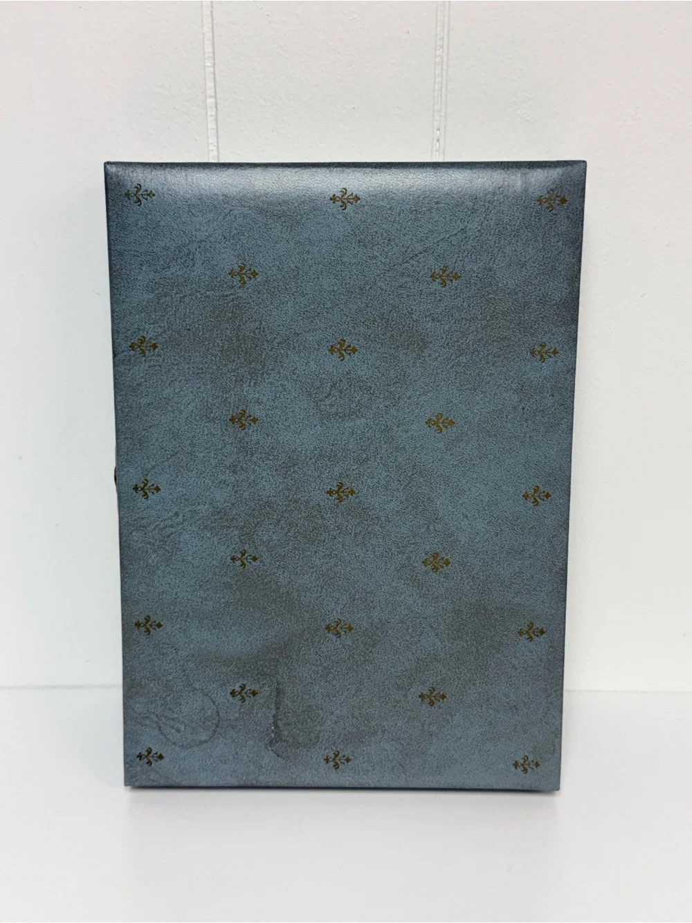 Vintage Blue Mid-Century Jewelry Box Jewelry Case Velvet Lining MCM